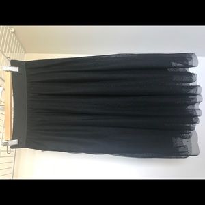 Brand New～Free Press Dotted Mesh A-Line Skirt